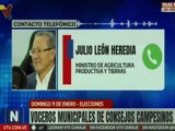 Min. León Heredia anuncia elección de voceros municipales de los Consejos Campesinos para el 11-E