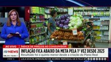 Inflação fica abaixo da meta pela primeira vez desde 2023; Denise Campos avalia | TEMPO REAL