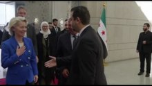 Siria, Von der Leyen e Costa a Damasco dal presidente Ahmed al-Sharaa