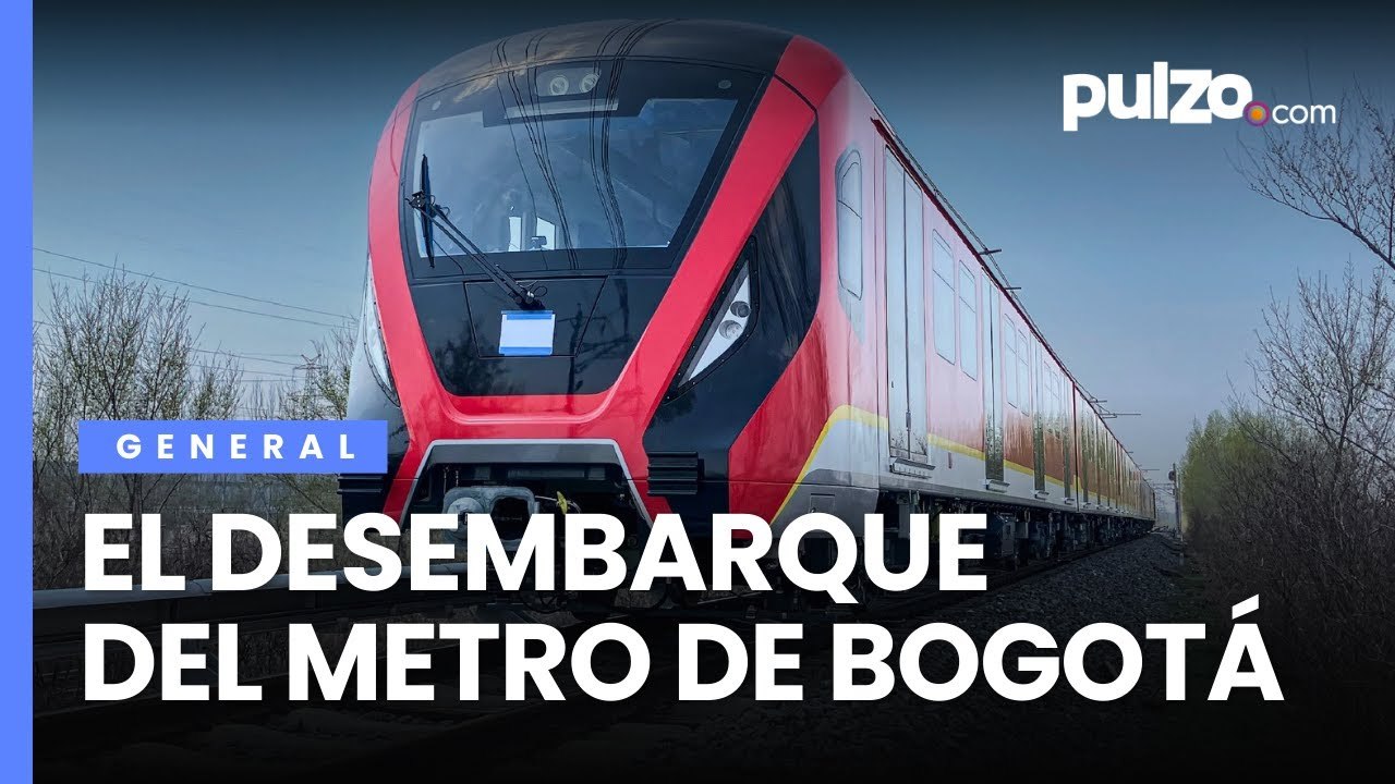 Momento del desembarque del metro de Bogotá, luego de la llegada del primer tren a Cartagena