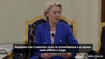 Siria, Von der Leyen e Costa a Damasco dal presidente Ahmed al-Sharaa