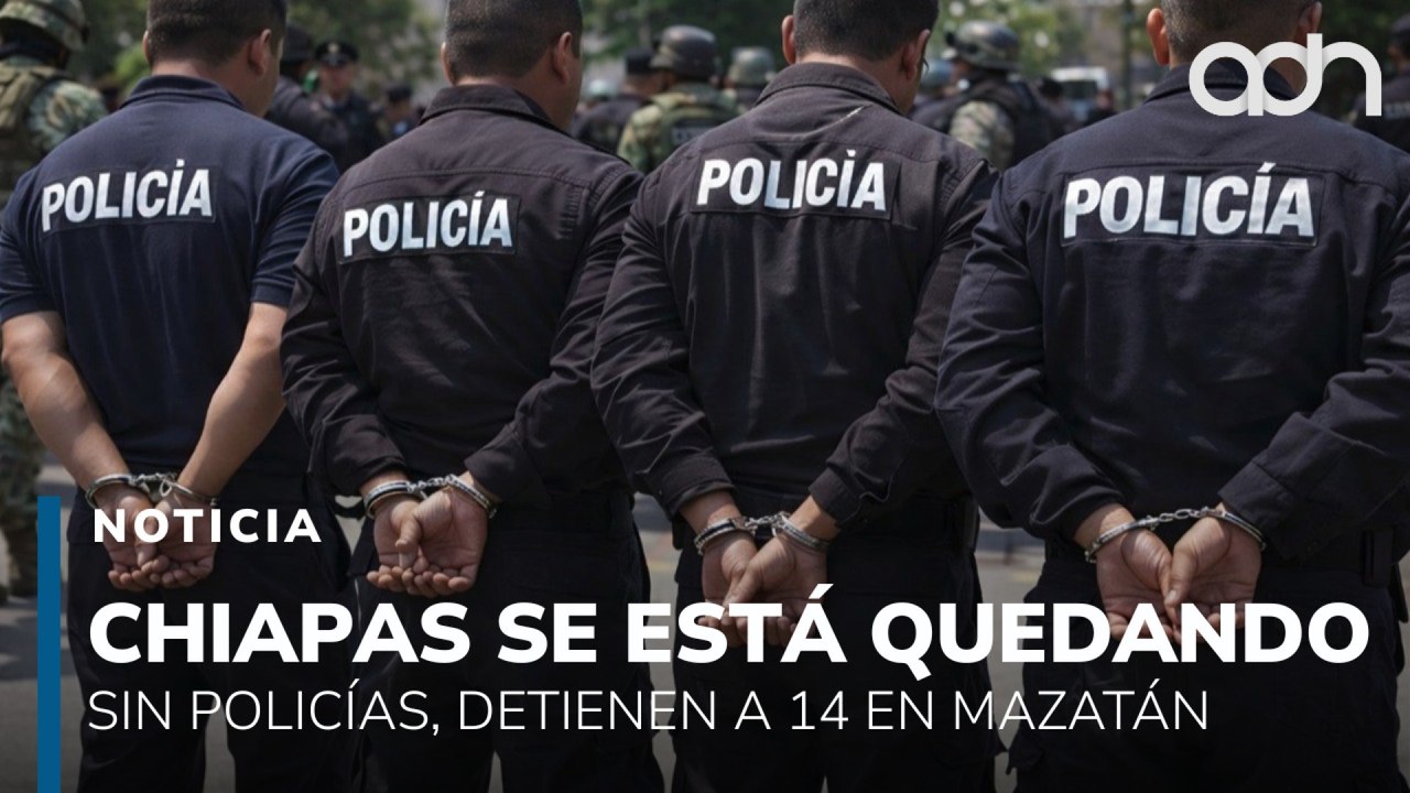 Chiapas se está quedando sin policías. Detienen a 16 policías municipales en Mazatán, Chiapas