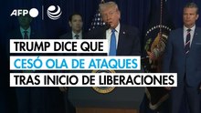 Trump dice que anuló segunda ola de ataques contra Venezuela tras inicio de liberaciones