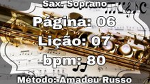 Página: 06 Lição: 07 - Sax. Soprano [80 bpm]