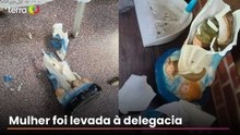 Mulher destrói imagem de Nossa Senhora dentro de igreja em Pernambuco