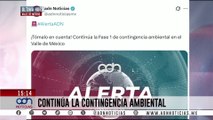 🚨¡Última Hora! Continúa la Fase 1 de contingencia ambiental en el Valle de México