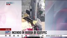 🚨¡Última Hora! Reportan fuerte incendio en bodega de Ecatepec, Edomex