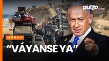 Israel ordena evacuar Ciudad de Gaza y miles de palestinos son desplazados por plan de Netanyahu