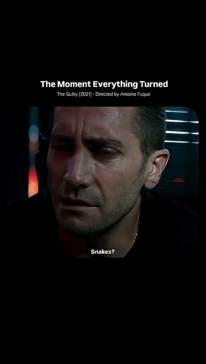 Jake Gyllenhaal in The Guilty , a psychological thriller directed by Antoine Fuqua