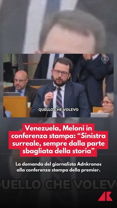 Montecitorio, conferenza stampa di Giorgia Meloni: governo e manovra 2026, legge elettorale e politica estera. Focus su Ucraina, Venezuela, Groenlandia e caso Trentini.