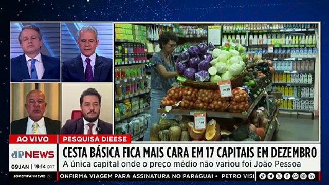 Cesta básica fica mais cara em 17 capitais brasileiras, aponta Dieese
