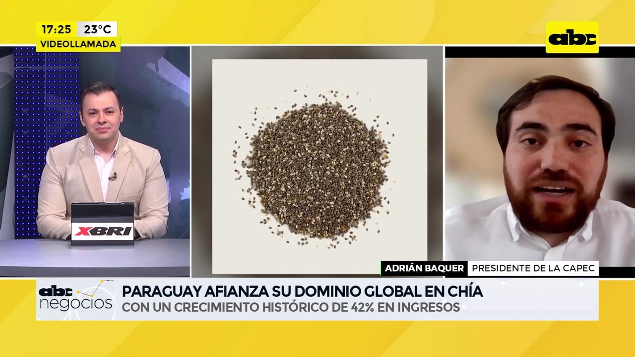 ABC Negocios: Paraguay afianza su dominio global en chía - Entrevista a Adrián Baquer, presidente de la CAPEC