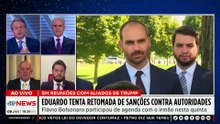 Eduardo Bolsonaro articula retomada de sanções contra autoridades brasileiras