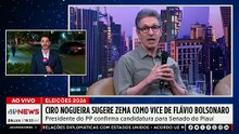 Ciro Nogueira defende Zema como vice de Flávio Bolsonaro