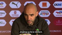 Maroc - Regragui salue l’exemple d’Hakimi après la qualification dans le dernier carré