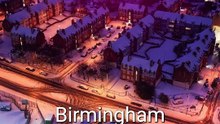 Fenómeno inusual: nieve y luces LED provocan cielo rosa en Birmingham 😱🇬🇧