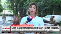 Casos de síndrome respiratória grave registram queda em quase todo o Brasil