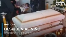 Despiden al pequeño Federico en Campeche tras accidente aéreo en Texas