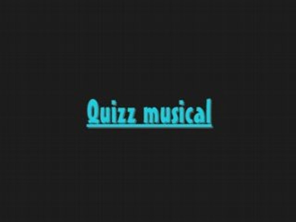 QUIZZ MUSICAL blind test