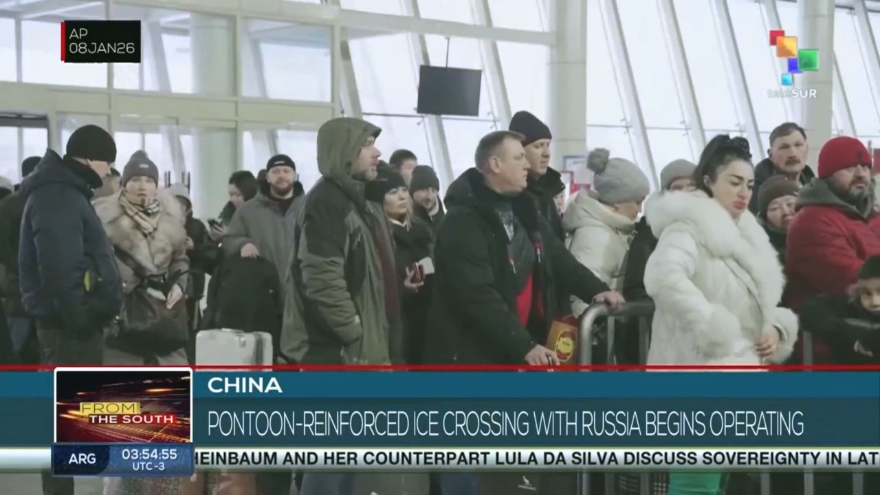 China: Pontoon-reinforced ice crossing with Russia begins operating