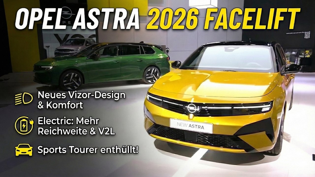 Opel Astra 2026 mit Vizor-Design & Intelli-Sitzkomfort