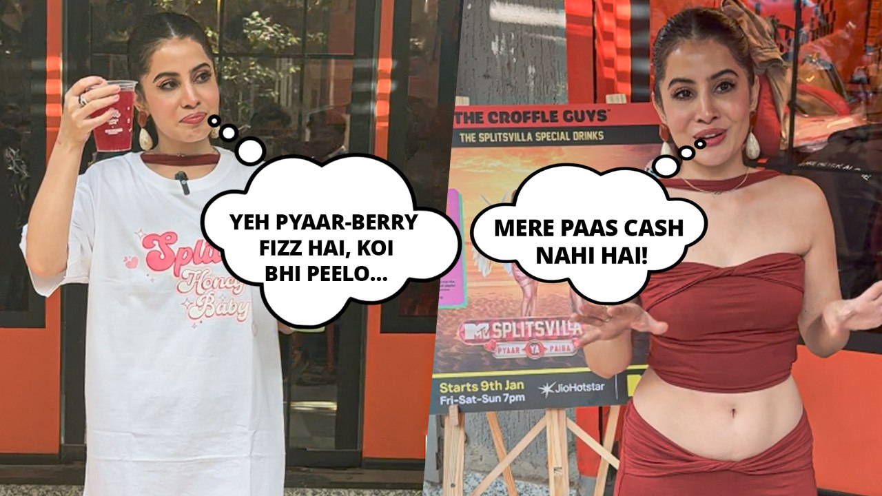 Uorfi Javed's Masti-Mazaak Moment With Paps - Yeh Pyaar-Berry Fizz Hai, Koi Bhi Peelo!