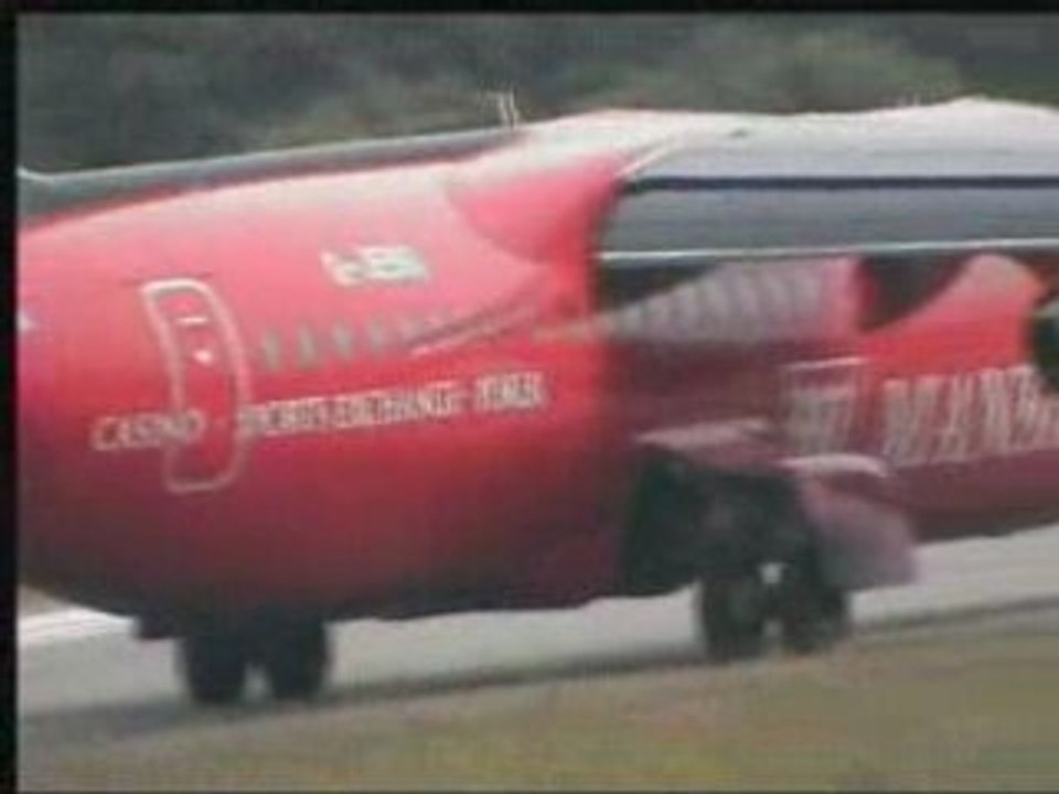 Take off BAe 146-300 Mansion by Flybe G-JEBG