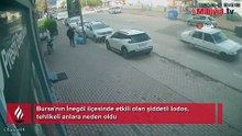 Facia kıl payı atlatıldı... Şiddetli lodos tabelayı kopardı!