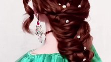 Elegant braid hairstyle ponytail hairstyle wedding braid hairstyle mermaid braid hairstyle simple hairstyle easy hairstyle quick braid hairstyle