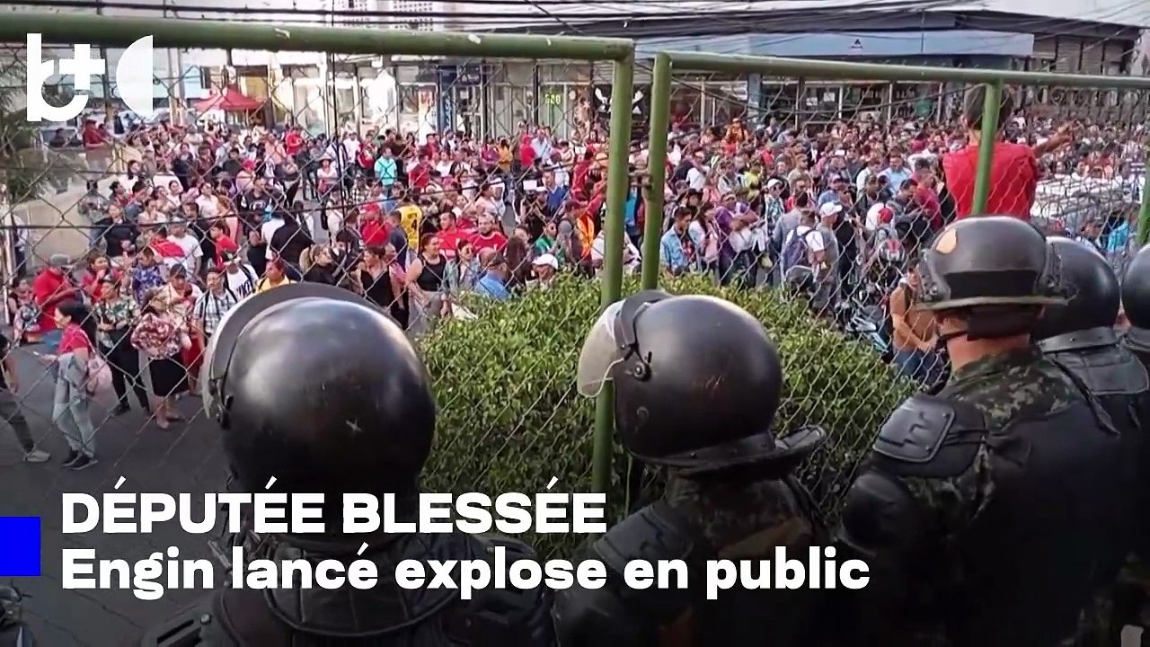 Un explosif lui explose à la tête alors qu'elle parle aux médias