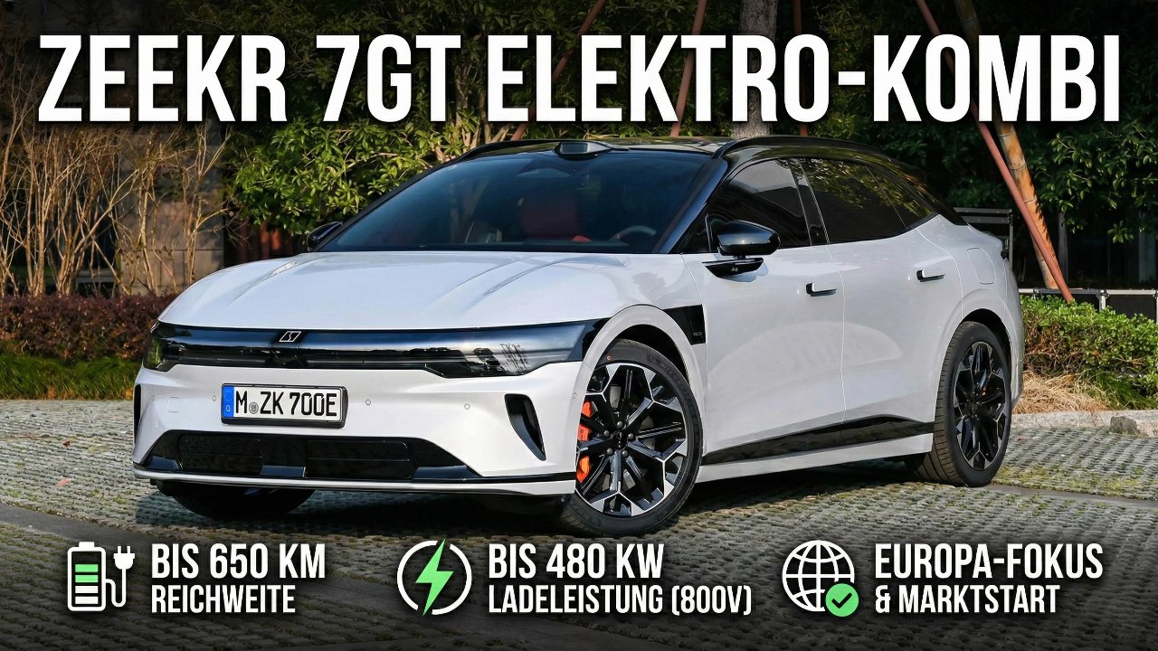 2026 Zeekr 7GT Elektro-Kombi: Preis, Daten und Europa-Fokus