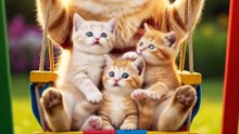 Cute Friends | A funny video of mom with kittens