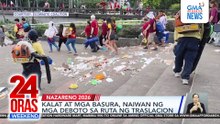 Kalat at mga basura, naiwan ng mga deboto sa ruta ng Traslacion | 24 Oras Weekend