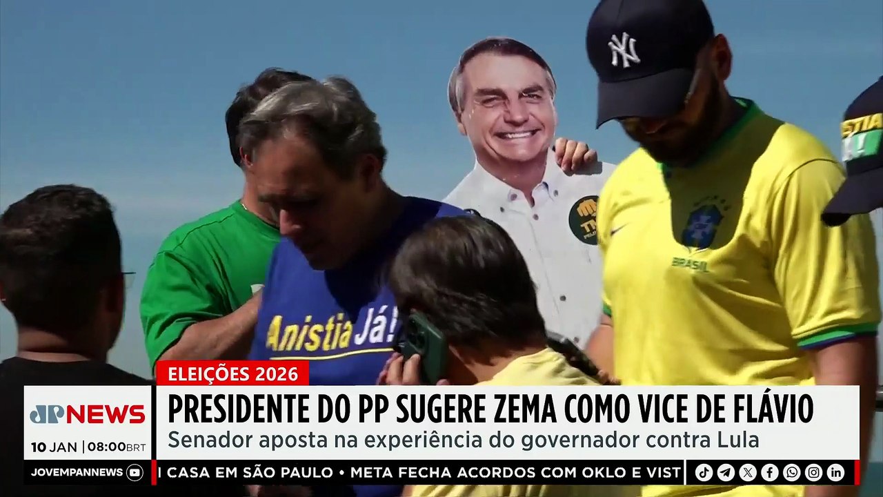 Ciro Nogueira defende Zema como vice de Flávio Bolsonaro