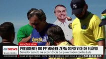 Ciro Nogueira defende Zema como vice de Flávio Bolsonaro