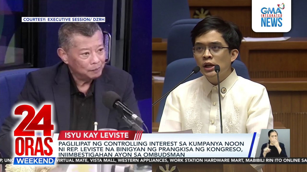 Paglipat ng controlling interest sa solar firm ni Leviste na may congressional franchise, iniimbestigahan—Ombudsman | 24 Oras Weekend