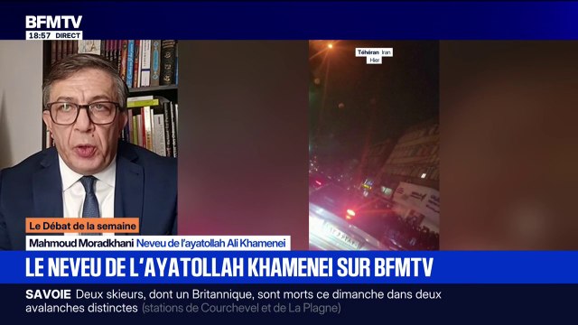 Je suis très inquiet, la situation est grave, la répression est violente : Mahmoud Moradkhani, neveu de l'ayatollah Ali Khamenei, réagit à ce qu'il se passe en Iran sur BFMTV