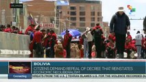 Bolivia: Citizens demand repeal of decree that reinstates economic neoliberalism