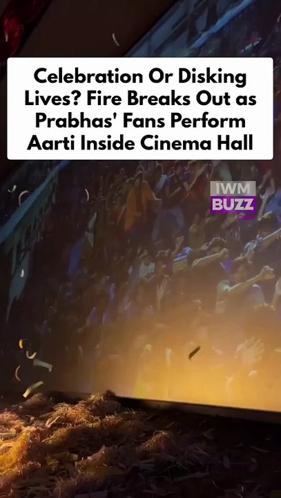 A fire broke out inside an Odisha cinema hall during Prabhas' entry in The Raja Saab after fans performed aarti and burst firecrackers, celebrating cinema or risking lives?