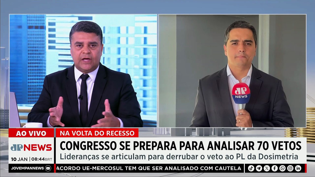 Congresso tem 70 vetos de Lula para analisar na volta do recesso