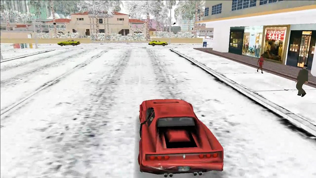 GTA Vice City,  Snow Conversion | Cold Day Mod | Video - 5