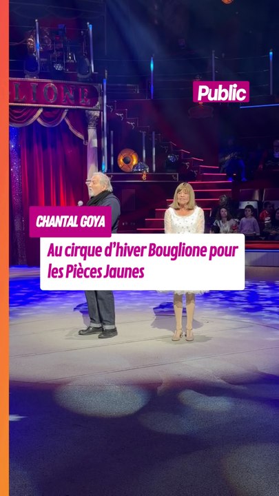 Au cirque d’hiver Bouglione sur la piste, moment d'emotion pour Chantal Goya, son mari Jean-Jacques Debout