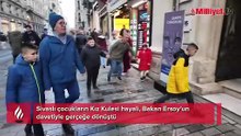 Sivas’ta çocuklar kardan Kız Kulesi yaptı! Bakan Ersoy, İstanbul’a davet edip gerçeğini gezdirdi