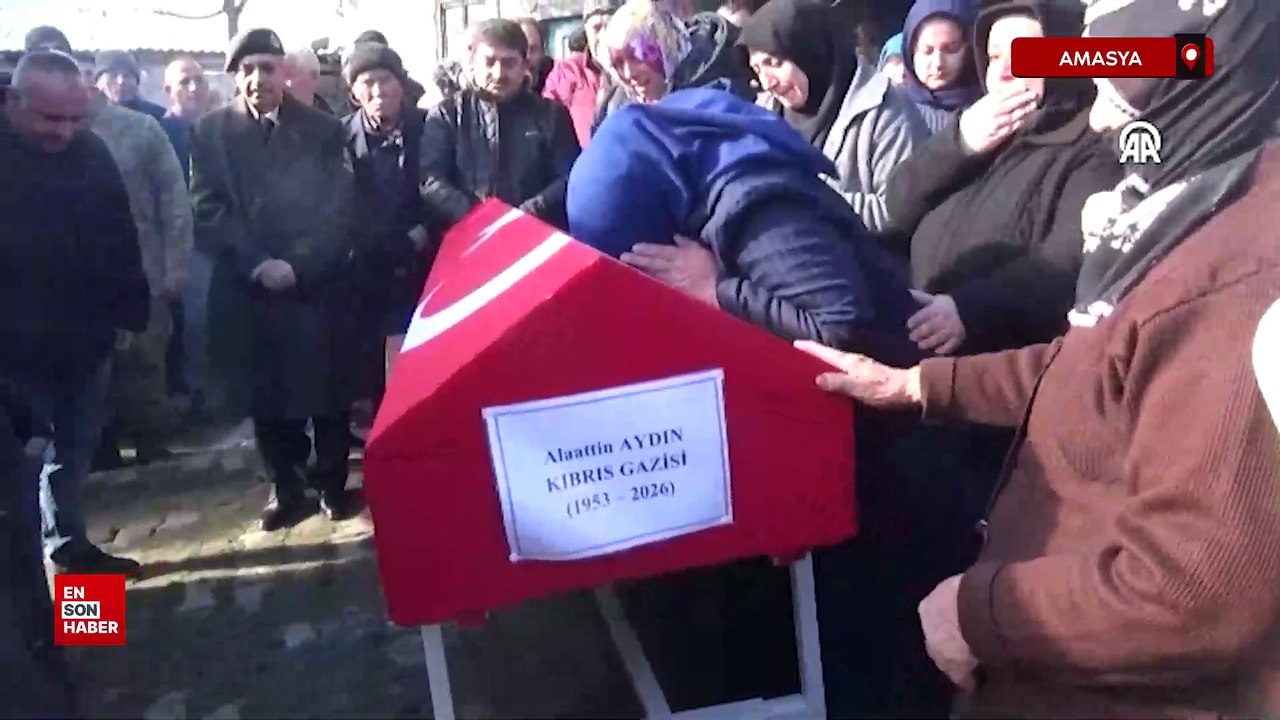 Kıbrıs gazisi Aydın, son yolculuğuna uğurlandı