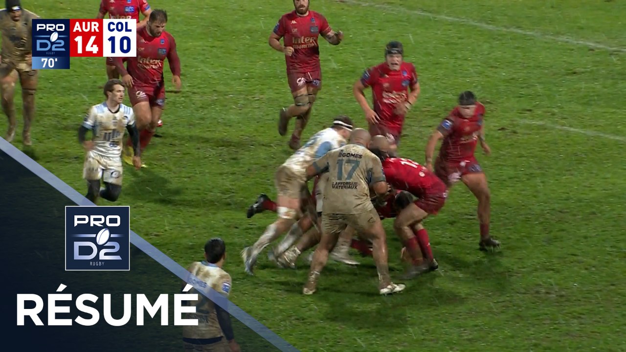 PRO D2 Saison 2025-2026 J16 - Résumé Stade Aurillcois - Colomiers Rugby
