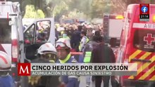 Explosión por gas daña edificio en Paseos de Taxqueña