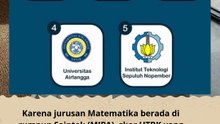 5 PTN dengan jurusan matematika terbaik
