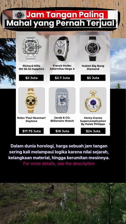 6 jam tangan termahal yang pernah terjual