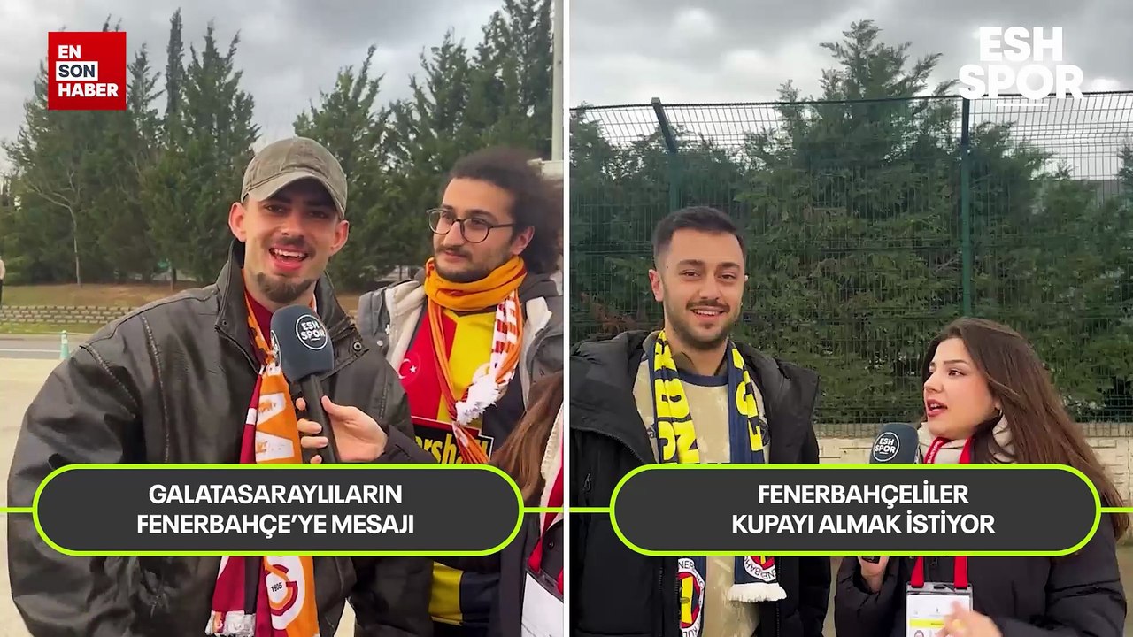Galatasaray ve Fenerbahçe taraftarı ile derbi öncesi röportaj