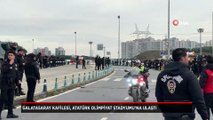 Galatasaray kafilesi Atatürk Olimpiyat Stadyumu'na ulaştı